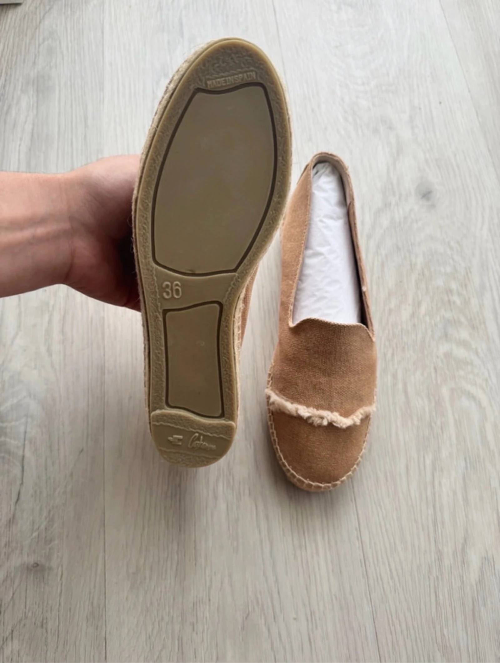Castañer Alpercatas/Espadrilles Bege – Tam. 36 –Novas  – photo 4